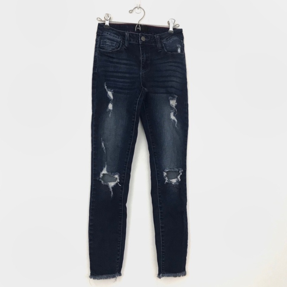 dark blue ripped jeans size 3